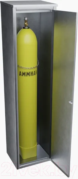 Шкаф для газового баллона Steel-expert ШБ1 40л (0.5мм, аммиак) — фото 6