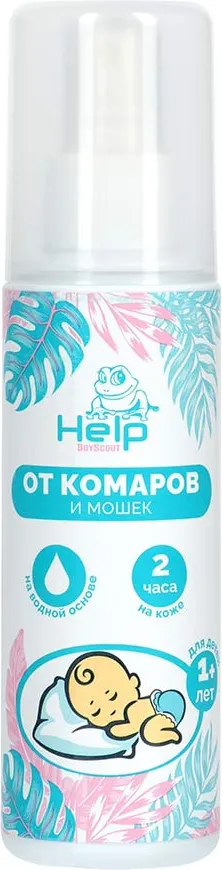 Спрей от насекомых Help От комаров и мошек / 80522 (125мл)