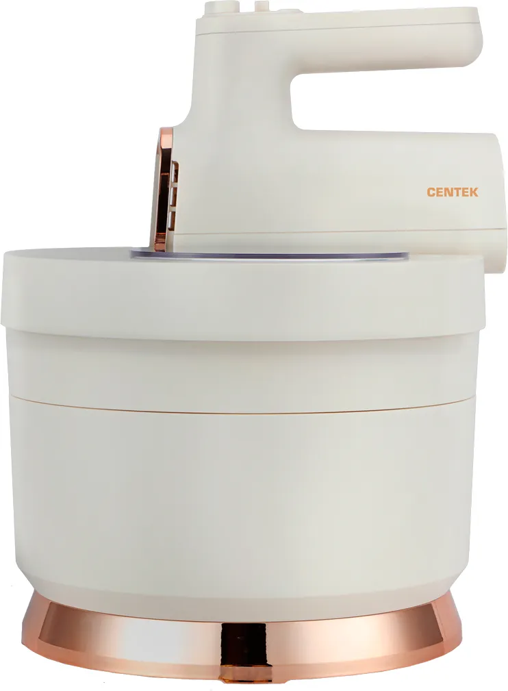 Миксер стационарный съемный Centek CT-1129 (бежевый/золотой хром)