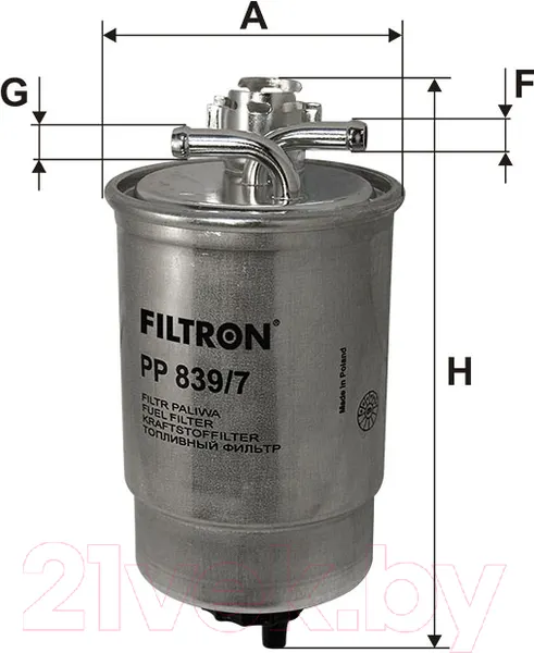 Топливный фильтр Filtron PP839/7 — фото 3